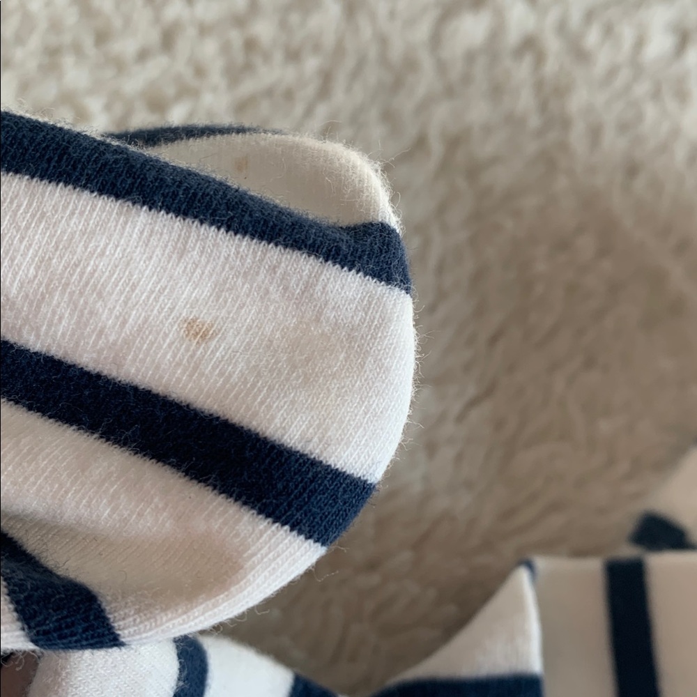 Tea Collection Blue & White Striped Dress 4 GUC - Picture 9 of 10